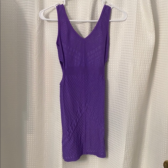 Sexy Bodycon Cutout Purple Dress - Picture 5 of 5